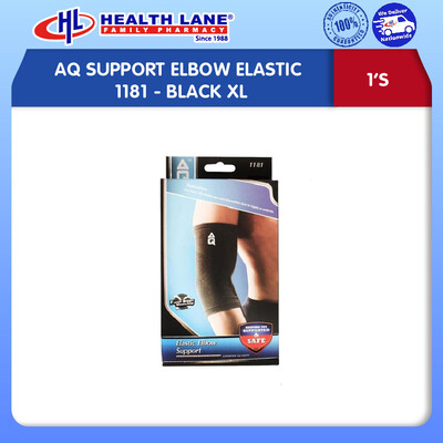 AQ SUPPORT ELBOW ELASTIC 1181- BLACK XL